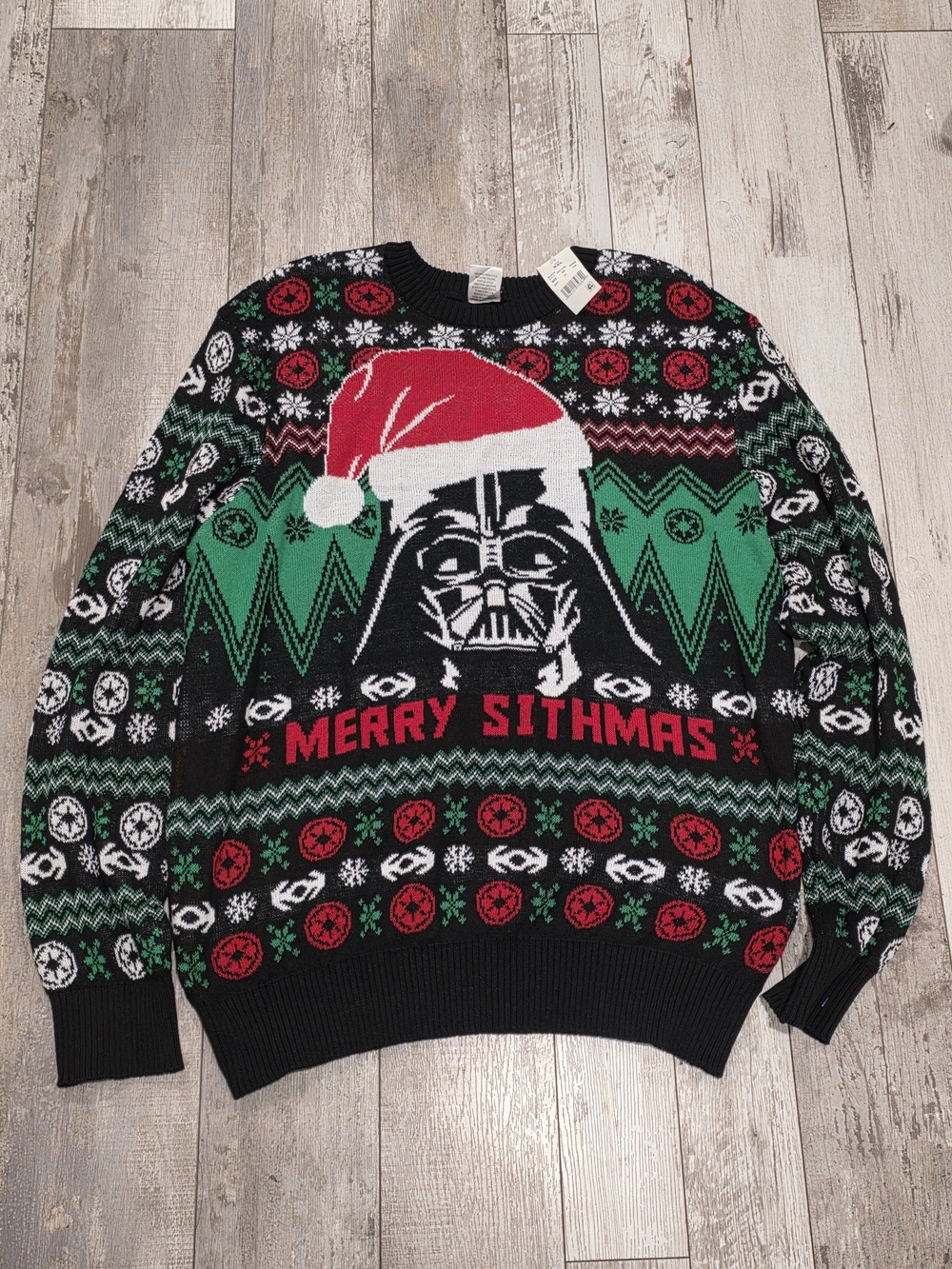 XXL Star Wars Branded Unisex Christmas Sweater Darth Vader Merry Sithmas New 2XL